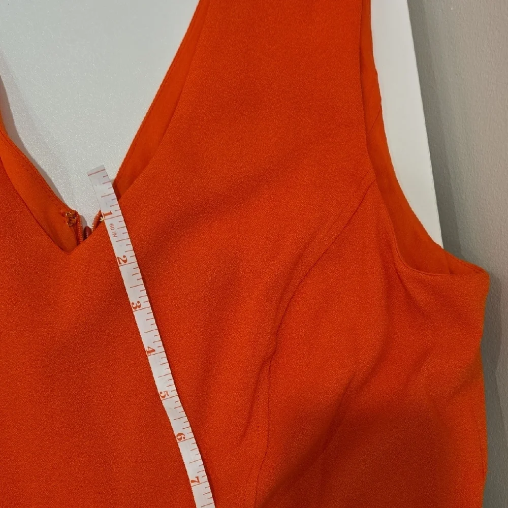 INC International Concepts Vivid Orange Jumpsuit **NWOT** - Picture 4 of 8